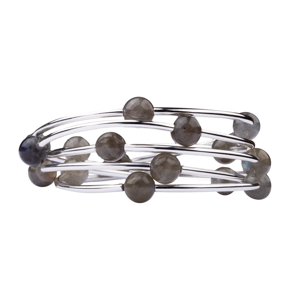 Wrap | Stone | Necklace-Bracelet | Labradorite