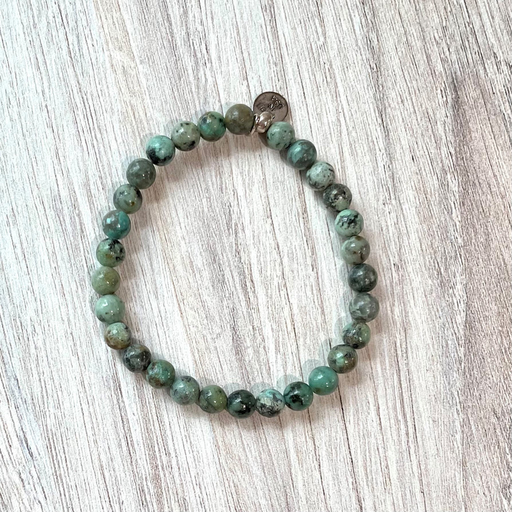 African Turquoise Stacking Bracelets