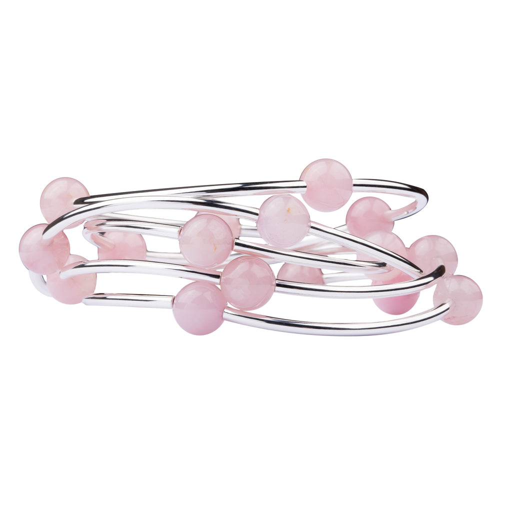 Wrap | Stone | Necklace-Bracelet | Rose Quartz
