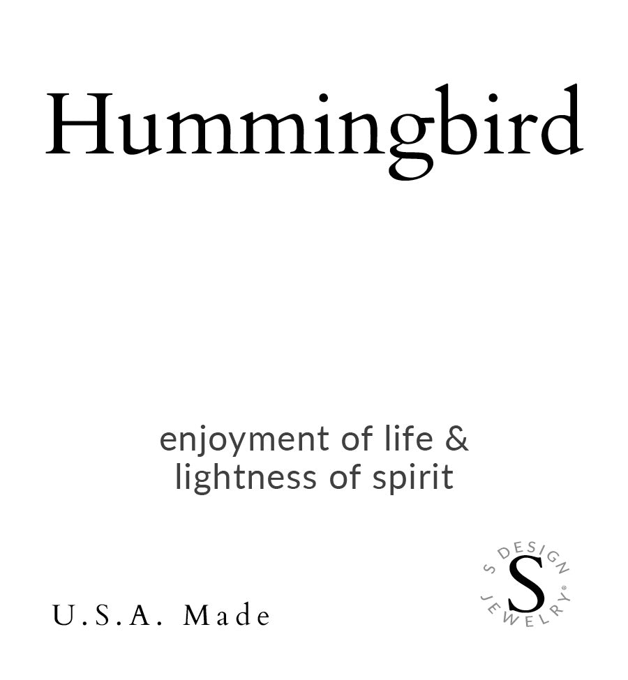 Hummingbird | Soft Bangle Charm Bracelet |  Amazonite