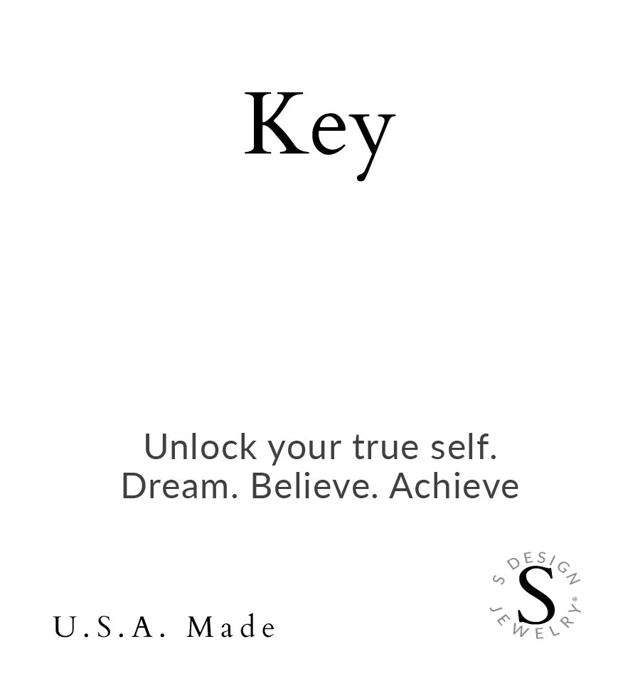 Key | Little Layer Necklace | Sterling Silver