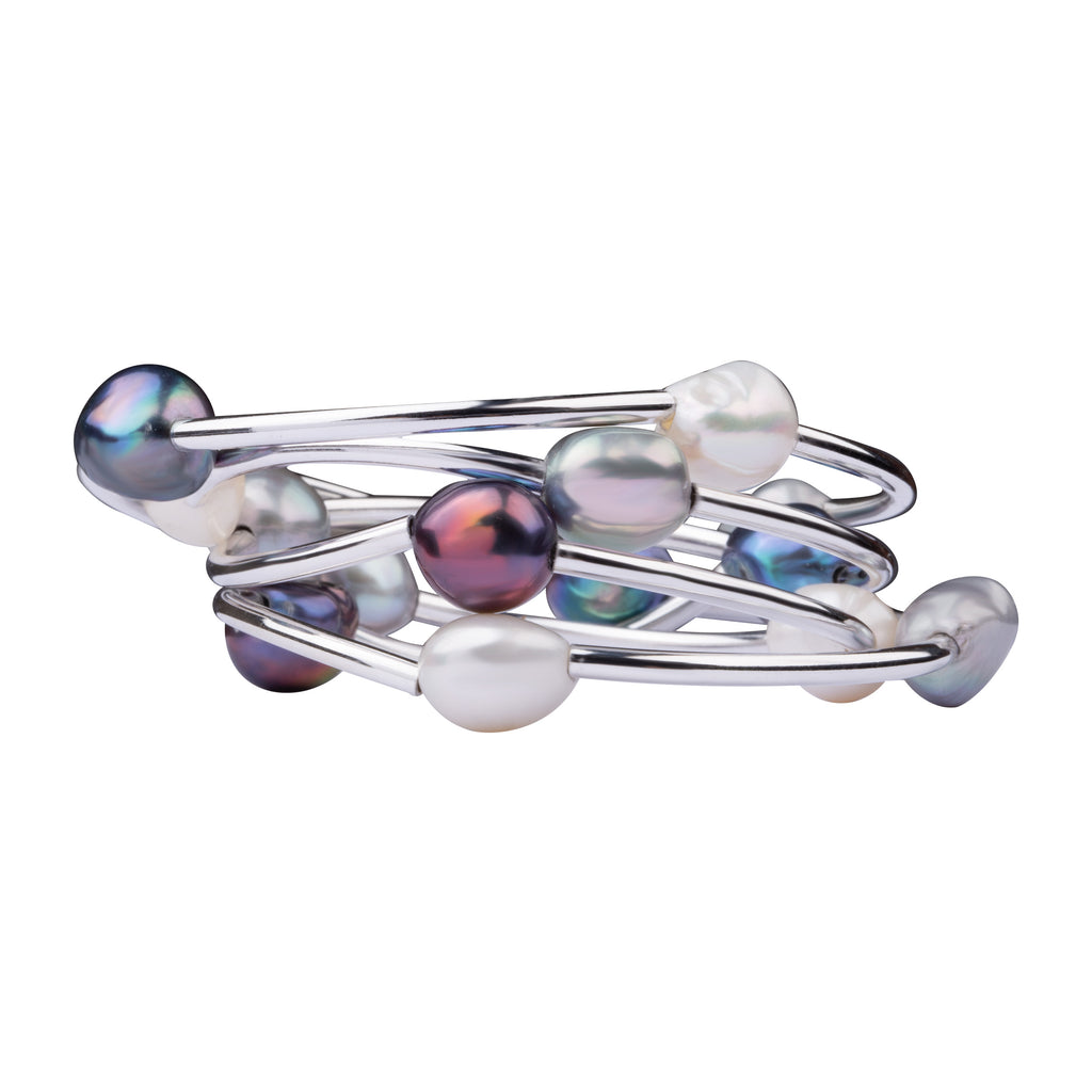 Pearl-Necklace-Bracelet Wrap | Ombre