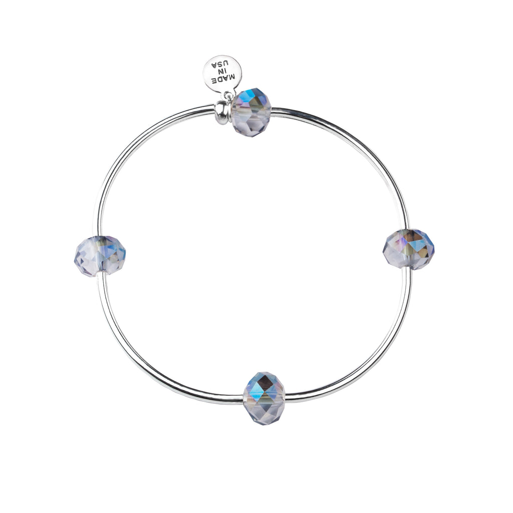 Wish | Bracelet | Blue Silver - Crystal