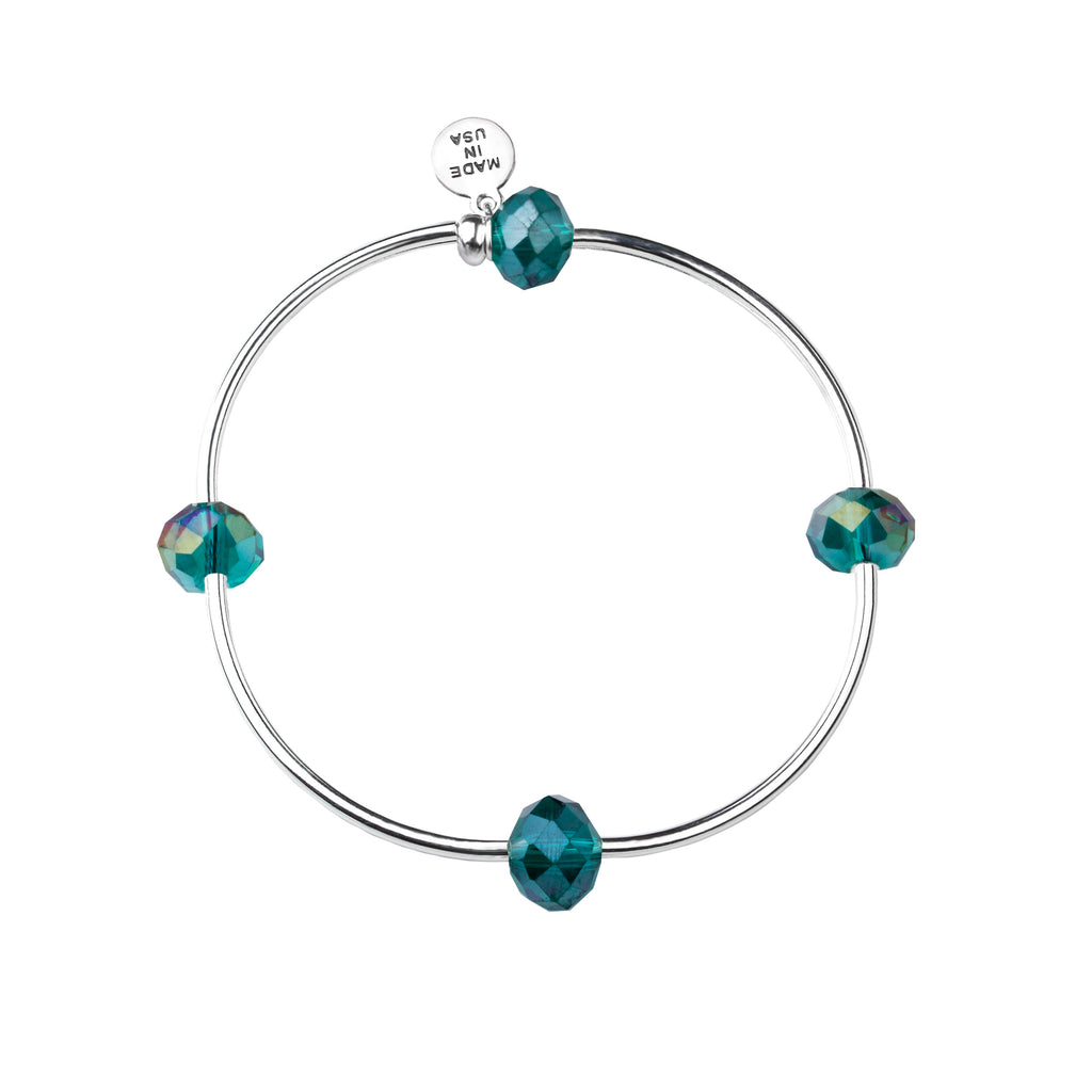 Wish | Bracelet | Emerald - Crystal
