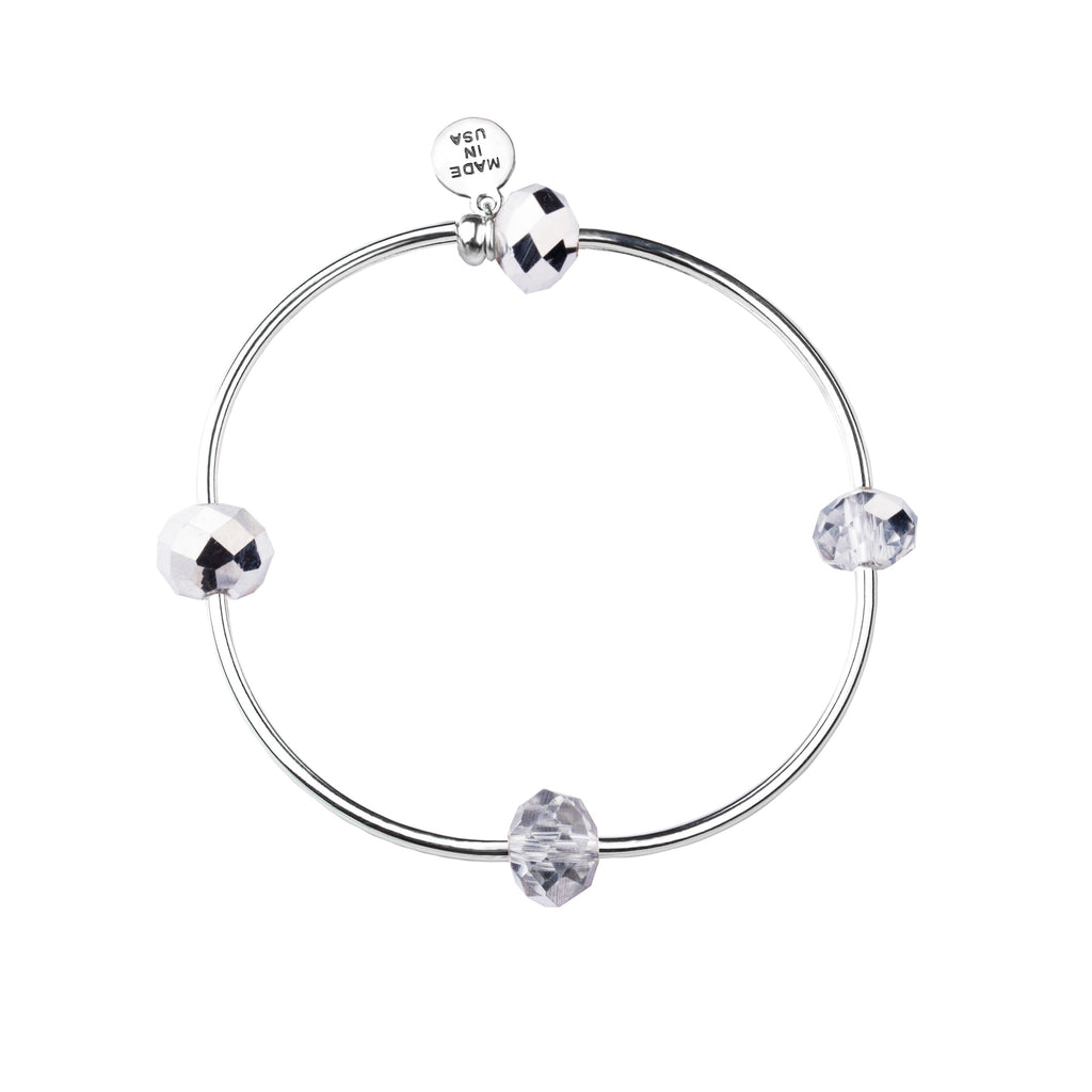 Wish | Bracelet | Silver - Crystal