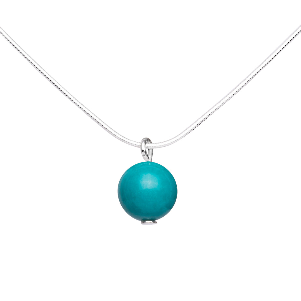Necklace Stone Pendant | Turquoise - Protection