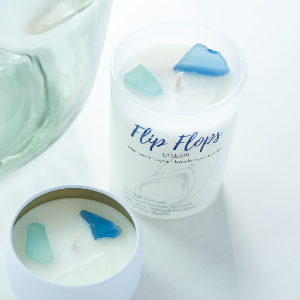 Candles - Lake Life - 8oz Frosted Glass Jar