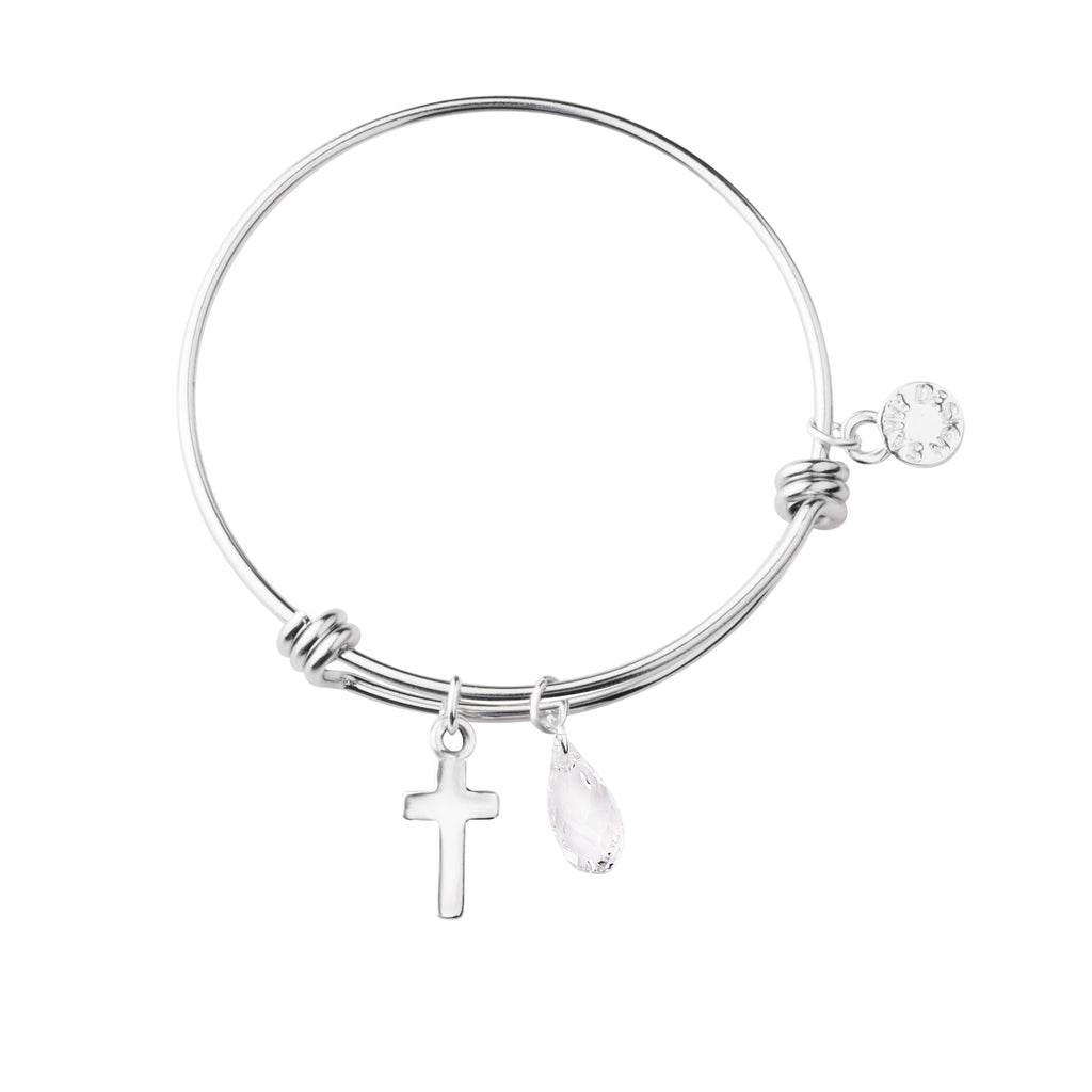 First Communion Cross | Expandable Wire Bangle