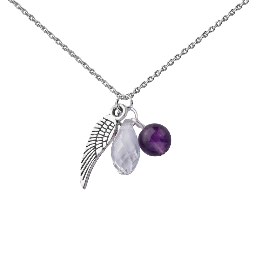 Angel Wing | Cluster Necklace | Sterling Silver