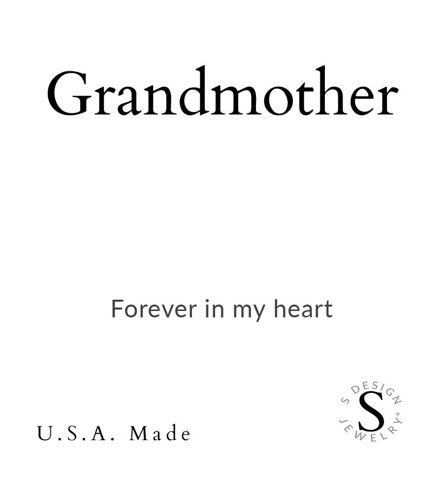 Grandmother | Soft Bangle Charm Bracelet | Turquoise