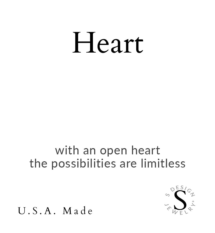 Heart | Stone Beaded Charm Bracelet | Labradorite