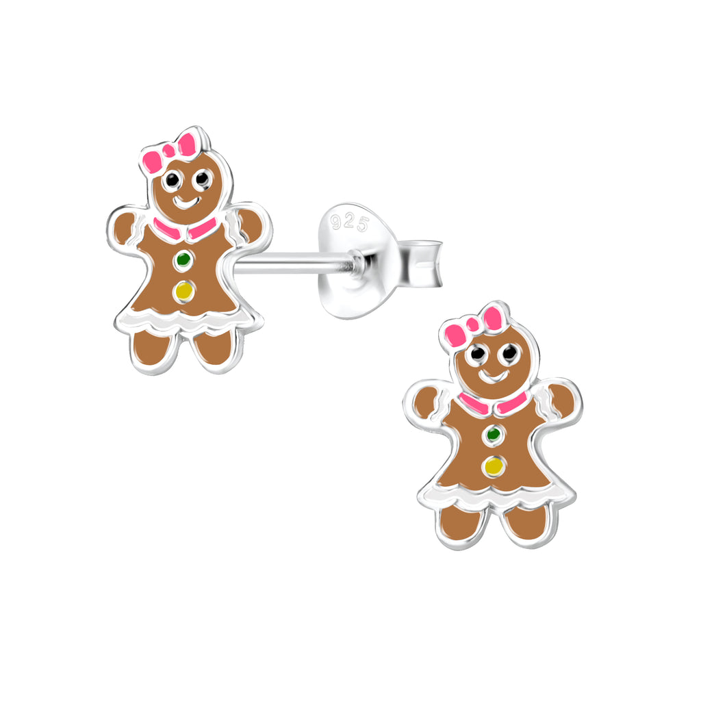 Savvy Kids | Gingerbread Earring-Silver | Sterling Silver