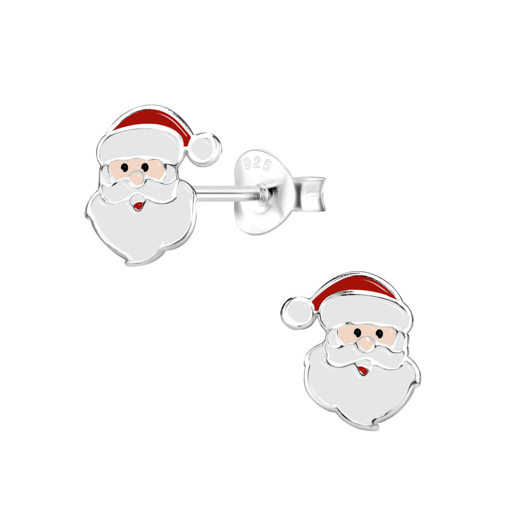 Savvy Kids | Santa Claus Earring-Silver | Sterling Silver