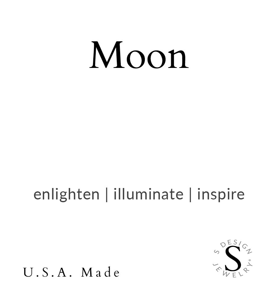 Moon | Stone Beaded Charm Bracelet | Rose Quartz