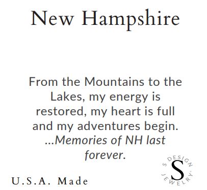 New Hampshire | Stone Beaded Charm Bracelet | Amazonite-Courage