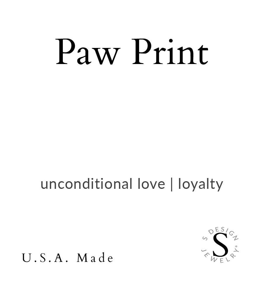 Paw Print | Stone Beaded Charm Bracelet |  Labradorite