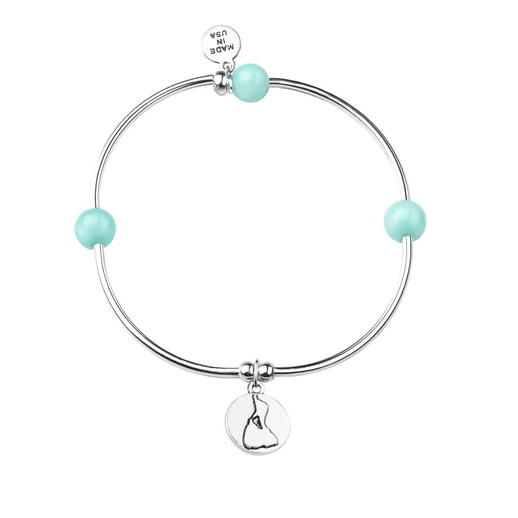 Block Island | Bangle Charm Bracelet | Tiffany Blue - Serenity