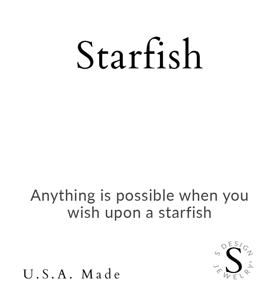 Starfish | Stone Beaded Charm Bracelet | Howlite