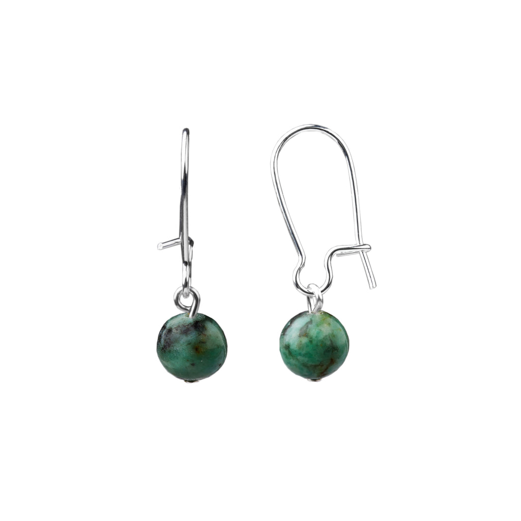 Earring | Kidney Wire - Small  | African Turquoise
