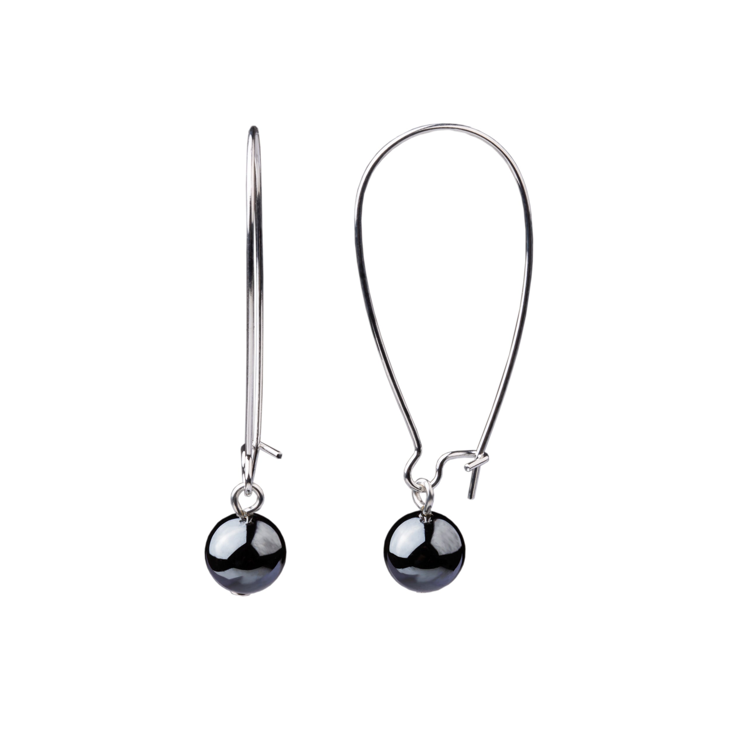 Long Kidney Wire Earrings